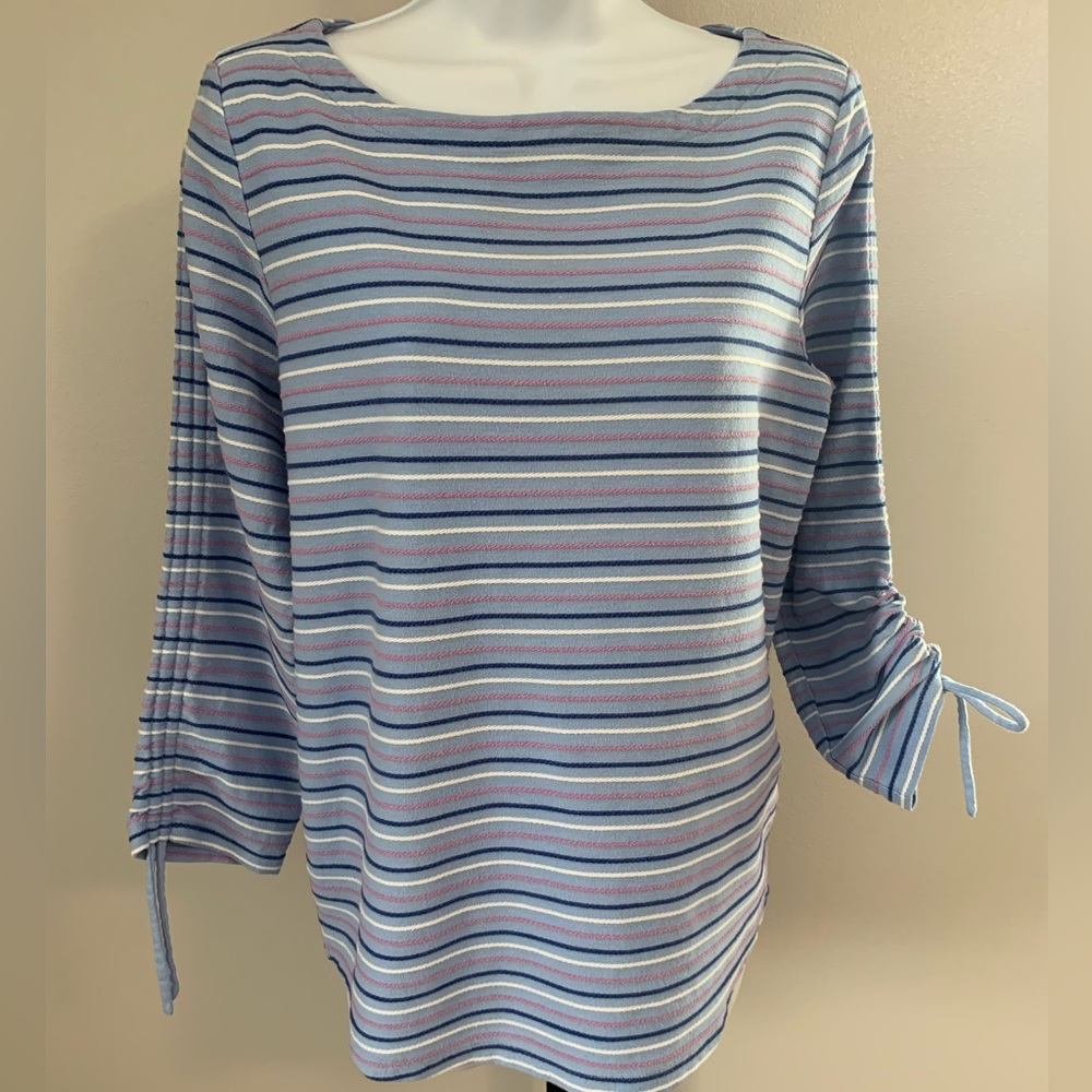 Talbots Striped Long Sleeve Top
